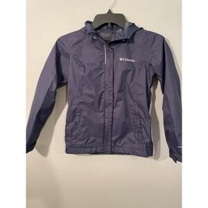 Columbia Navy Blue Windbreaker Jacket - Size Small